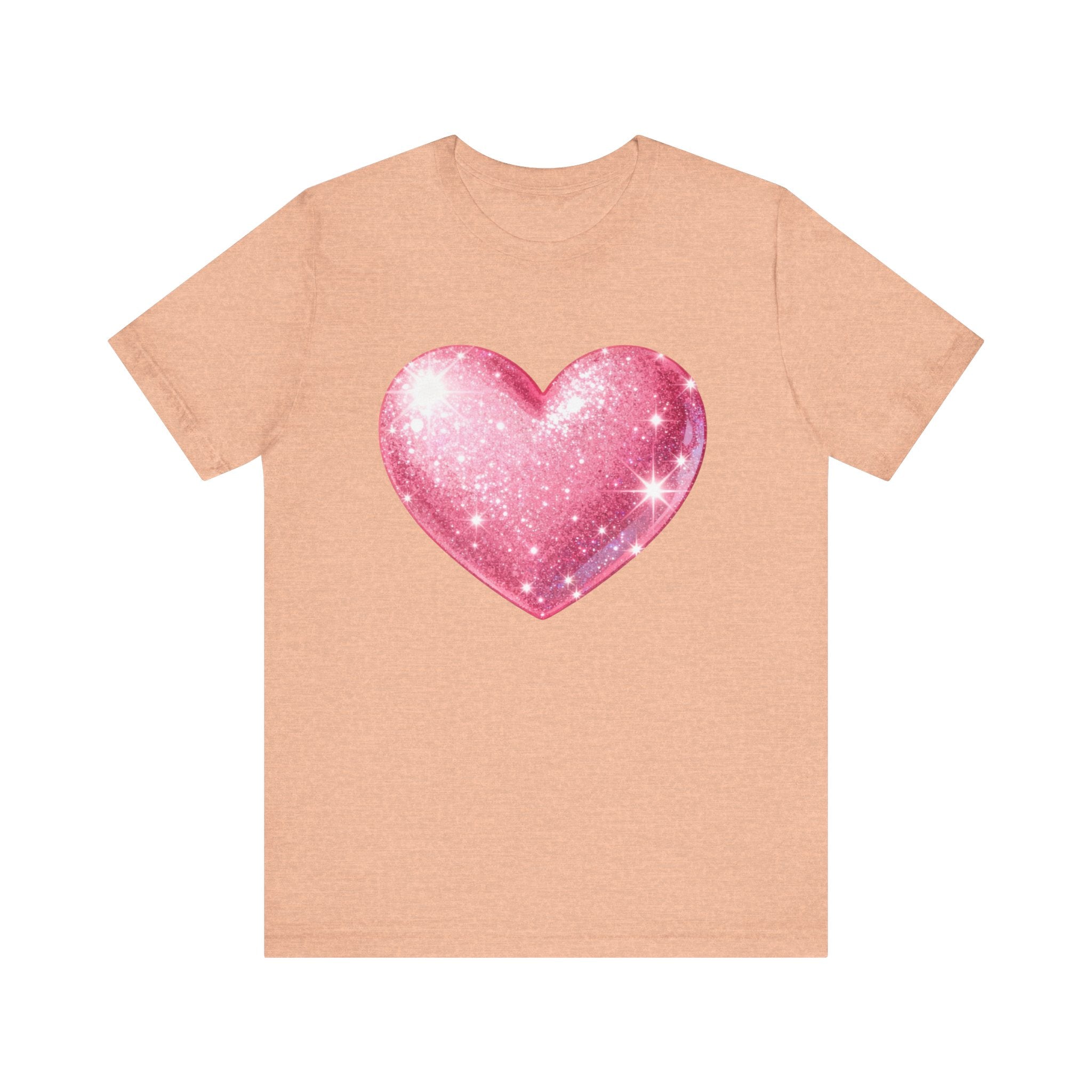 Cute Heart Graphic Unisex Tee, Casual Shirt, Valentine's Gift, Summer Wear, Heart T-Shirt, Everyday Fashion