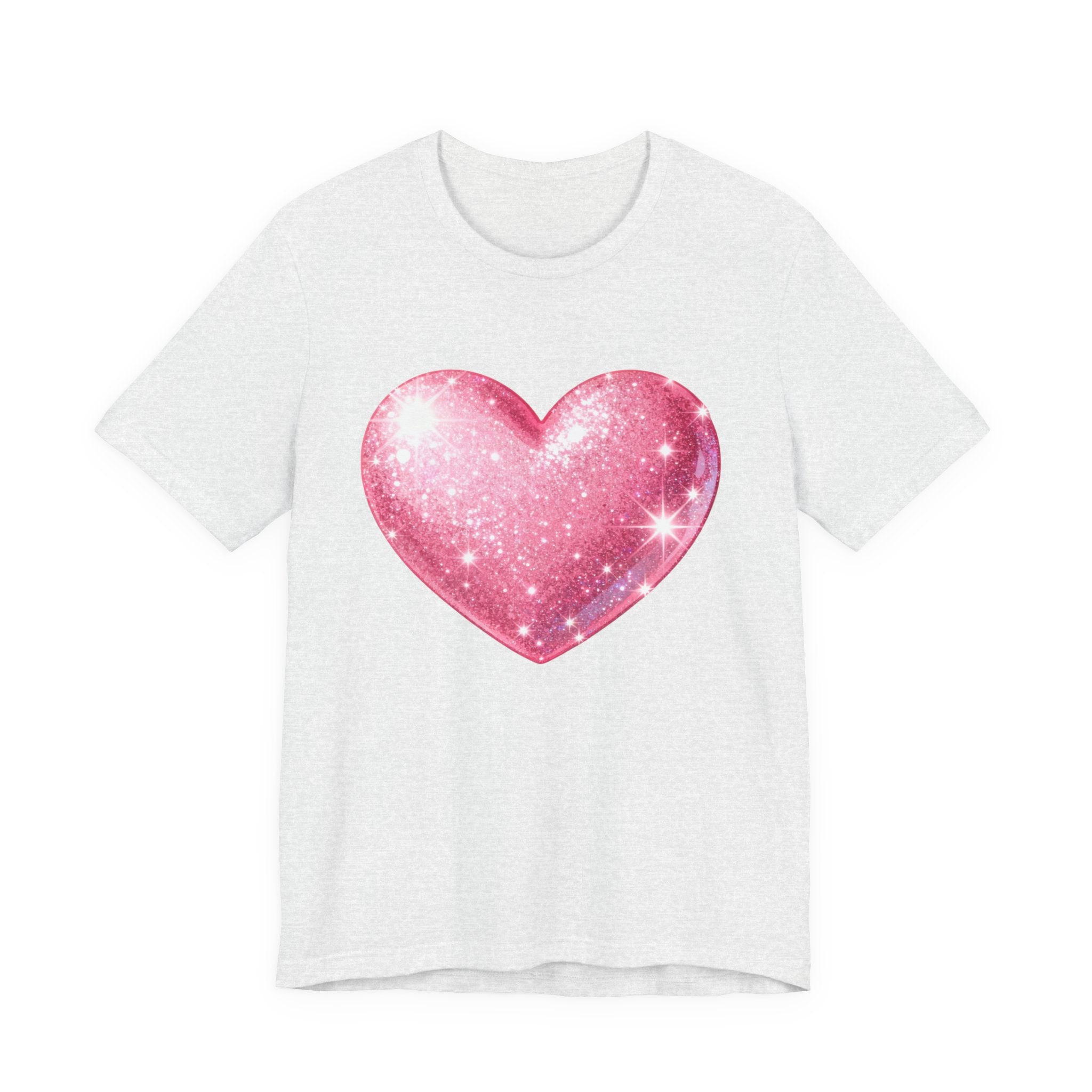 Cute Heart Graphic Unisex Tee, Casual Shirt, Valentine's Gift, Summer Wear, Heart T-Shirt, Everyday Fashion