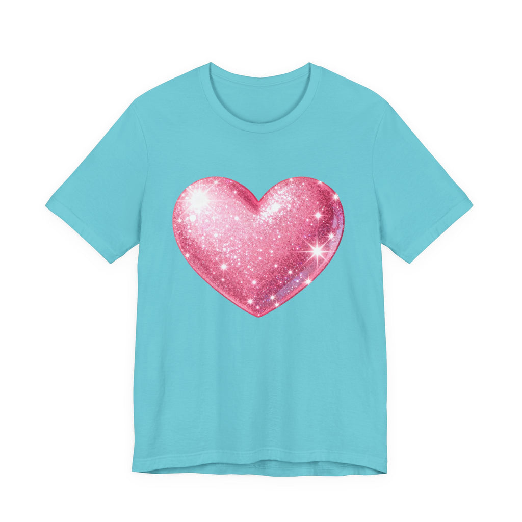Cute Heart Graphic Unisex Tee, Casual Shirt, Valentine's Gift, Summer Wear, Heart T-Shirt, Everyday Fashion