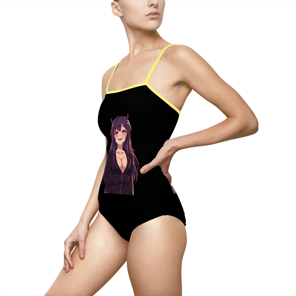 Anime-Inspired Women's One-Piece Swimsuit, Cute Bathing Suit, Summer Beachwear, Stylish Swimwear, Gift for Anime Lovers