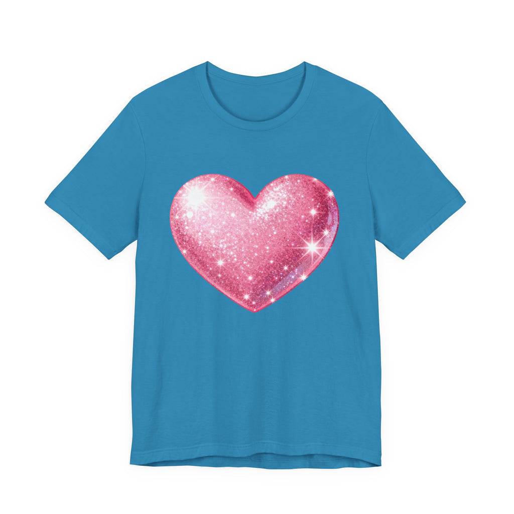 Cute Heart Graphic Unisex Tee, Casual Shirt, Valentine's Gift, Summer Wear, Heart T-Shirt, Everyday Fashion