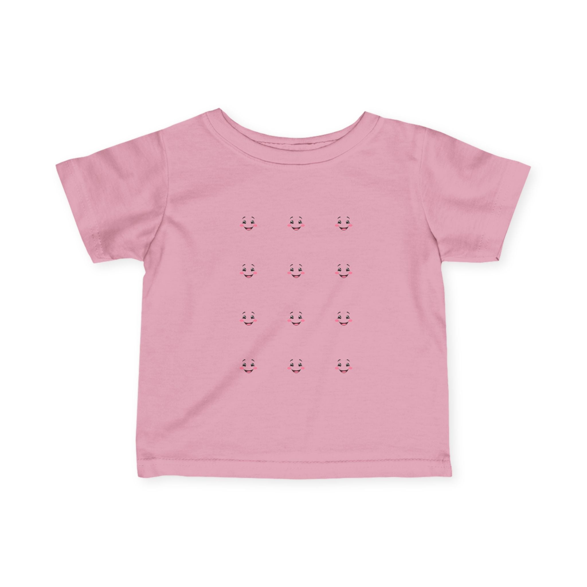 Happy Faces Infant Tee - Cute Baby Shirt, Toddler Birthday Gift, Baby Shower Apparel, Kids Casual Wear, Summer Outfit