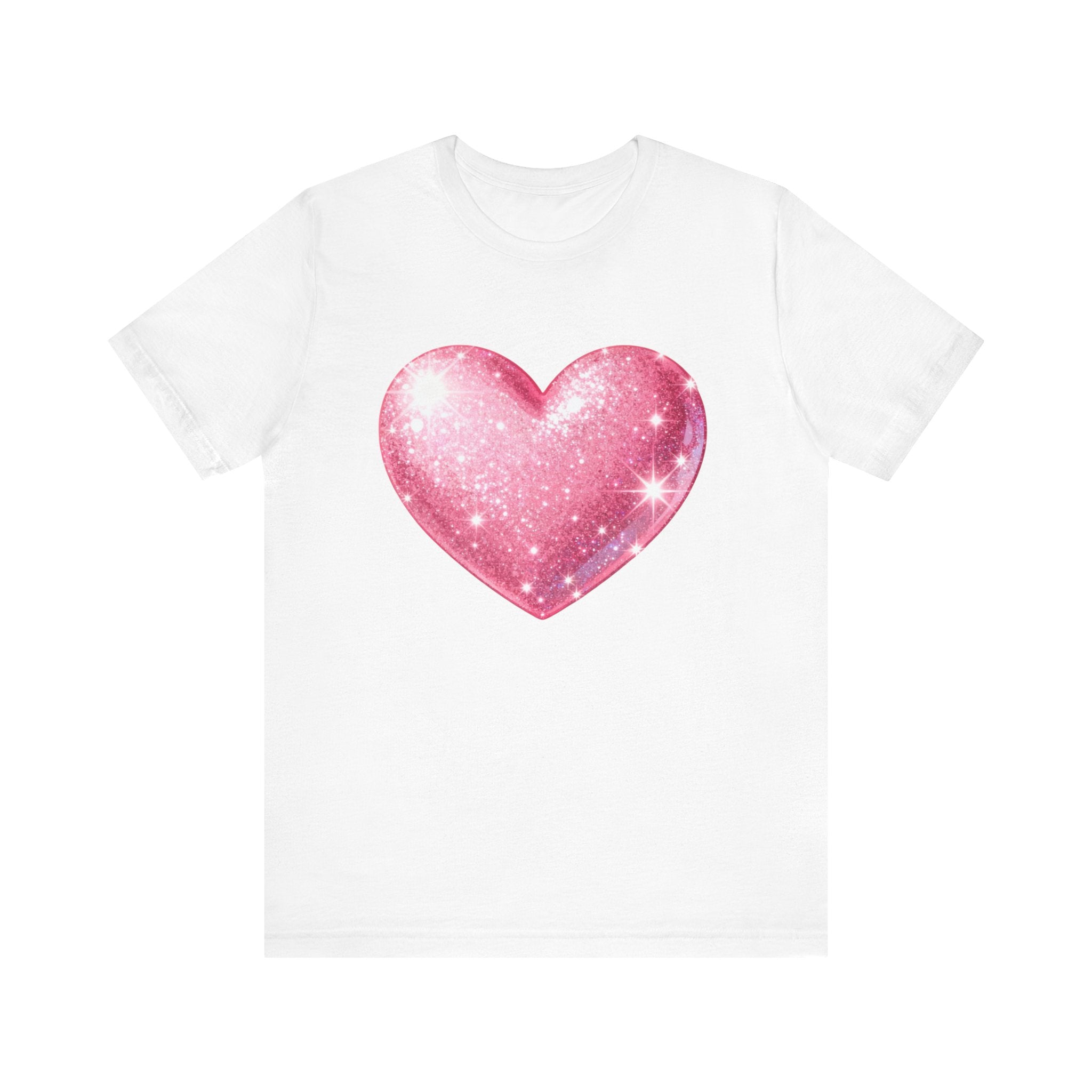 Cute Heart Graphic Unisex Tee, Casual Shirt, Valentine's Gift, Summer Wear, Heart T-Shirt, Everyday Fashion