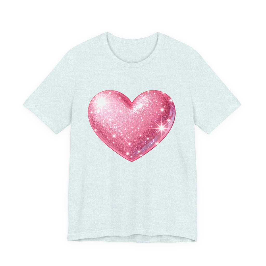 Cute Heart Graphic Unisex Tee, Casual Shirt, Valentine's Gift, Summer Wear, Heart T-Shirt, Everyday Fashion