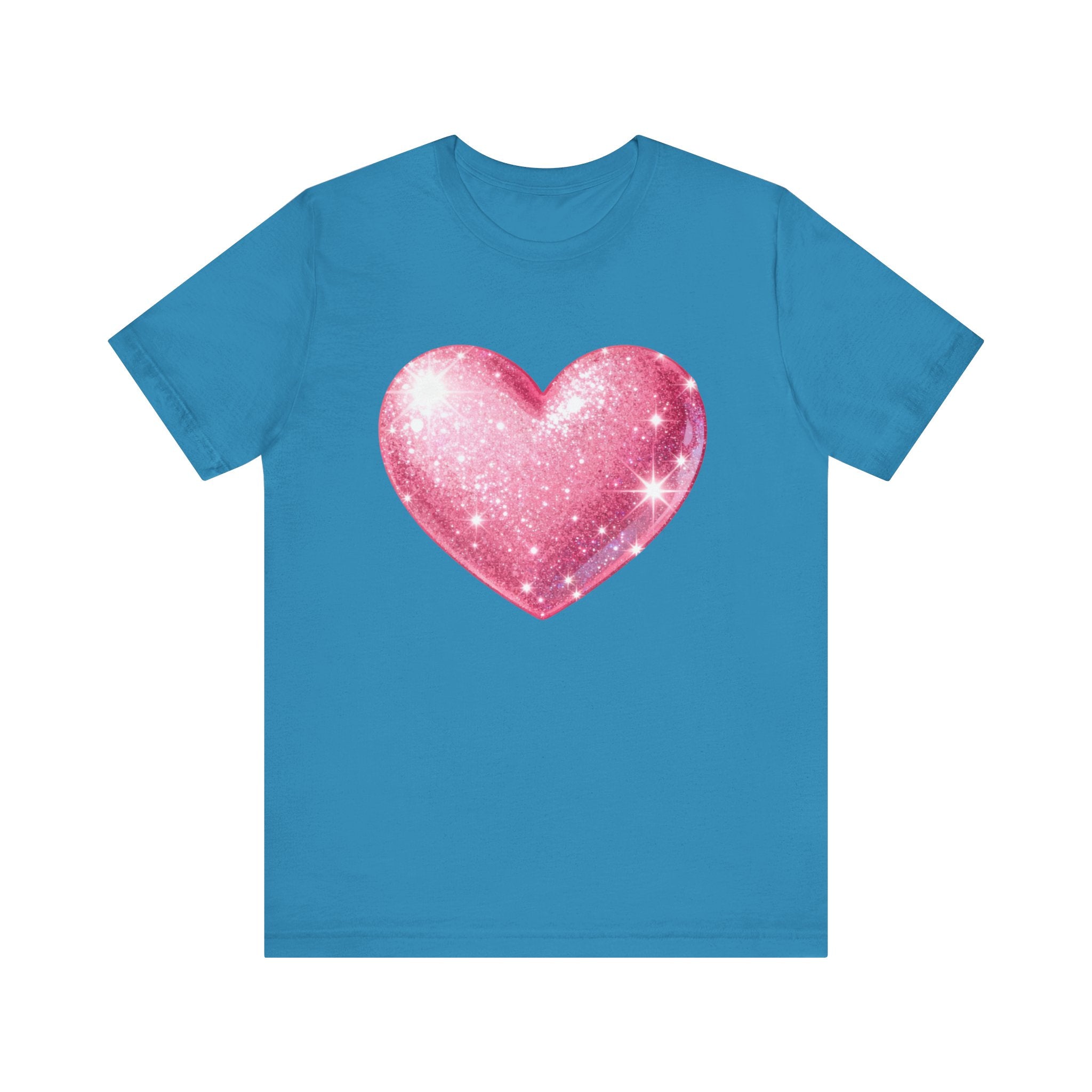 Cute Heart Graphic Unisex Tee, Casual Shirt, Valentine's Gift, Summer Wear, Heart T-Shirt, Everyday Fashion