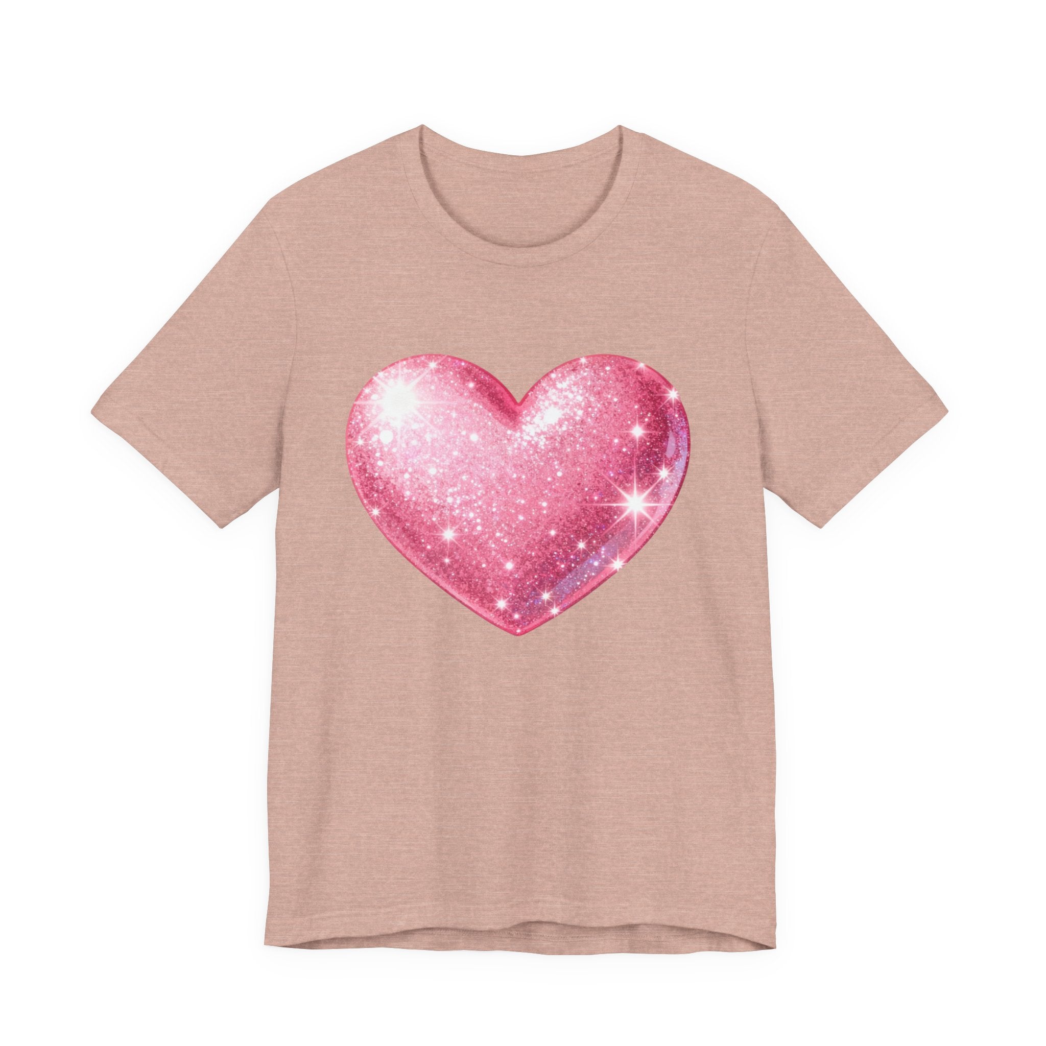 Cute Heart Graphic Unisex Tee, Casual Shirt, Valentine's Gift, Summer Wear, Heart T-Shirt, Everyday Fashion