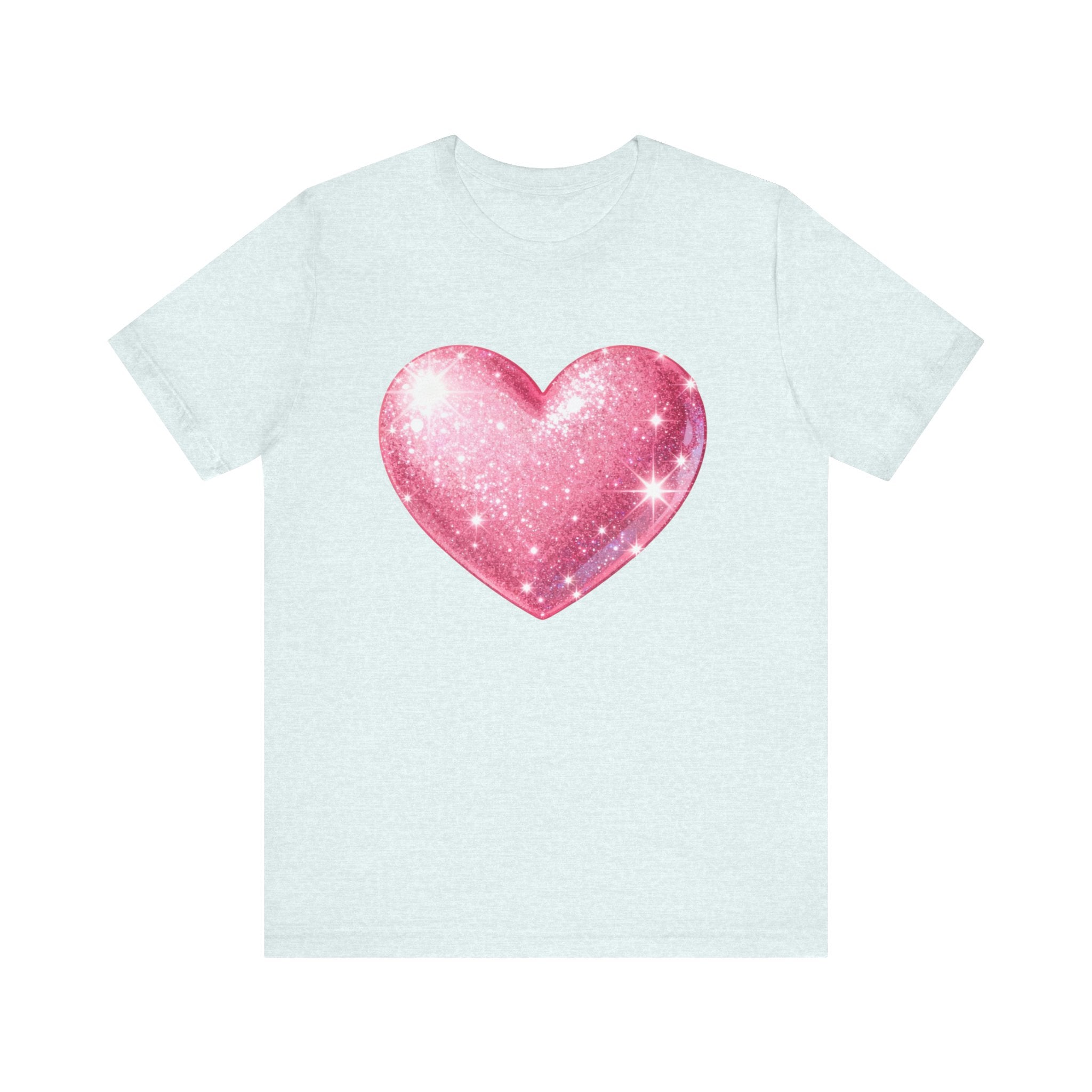 Cute Heart Graphic Unisex Tee, Casual Shirt, Valentine's Gift, Summer Wear, Heart T-Shirt, Everyday Fashion