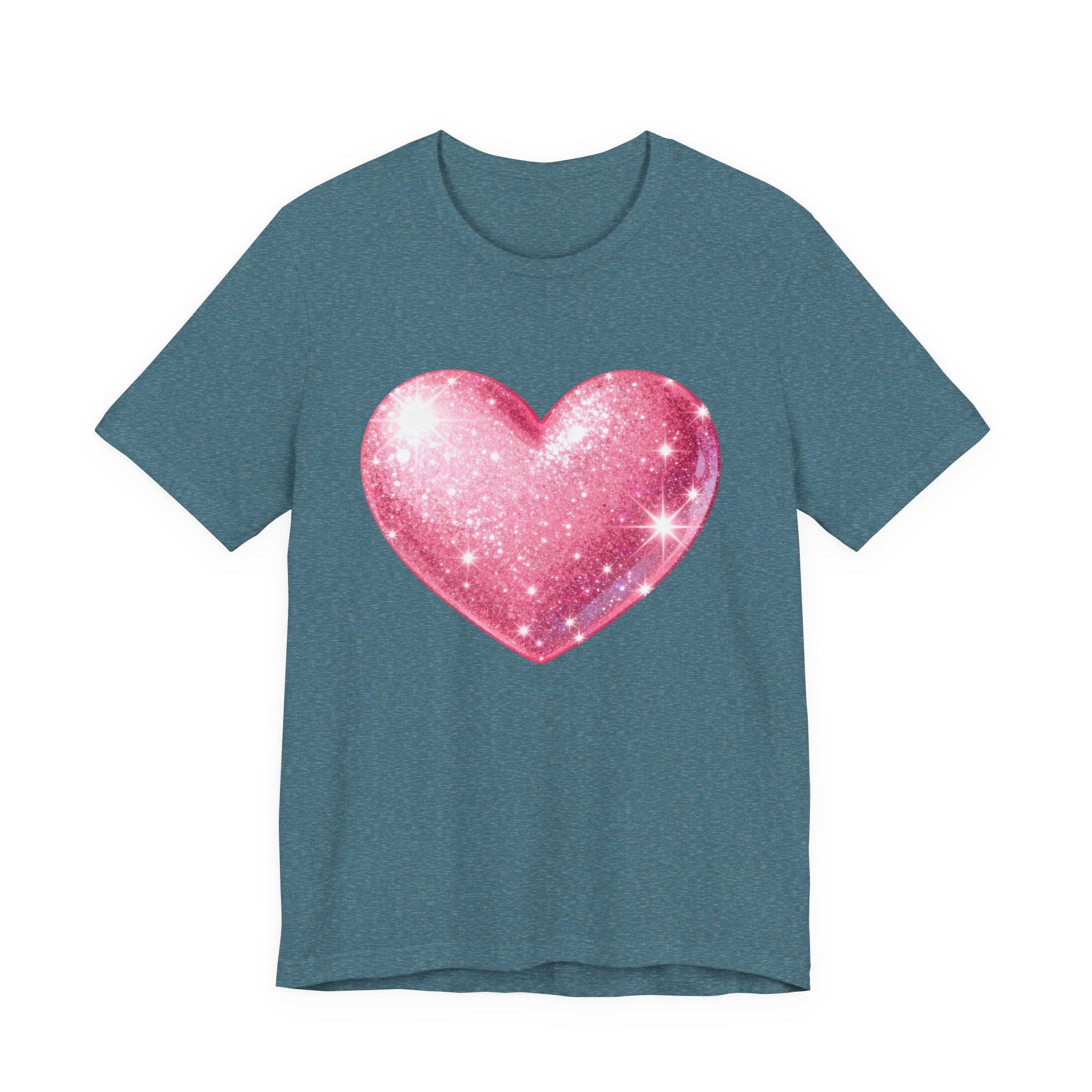 Cute Heart Graphic Unisex Tee, Casual Shirt, Valentine's Gift, Summer Wear, Heart T-Shirt, Everyday Fashion