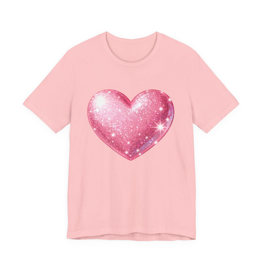 Cute Heart Graphic Unisex Tee, Casual Shirt, Valentine's Gift, Summer Wear, Heart T-Shirt, Everyday Fashion