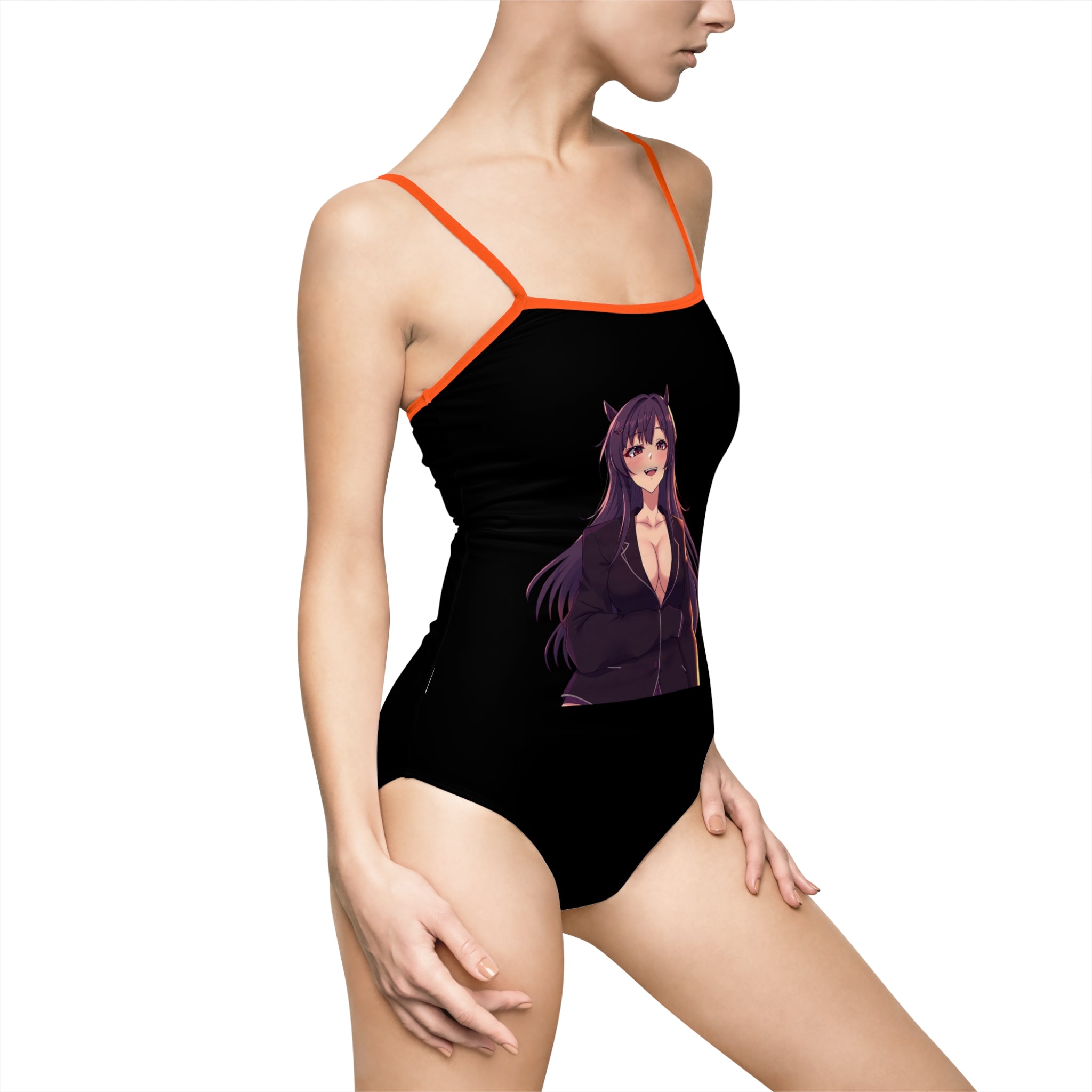 Anime-Inspired Women's One-Piece Swimsuit, Cute Bathing Suit, Summer Beachwear, Stylish Swimwear, Gift for Anime Lovers