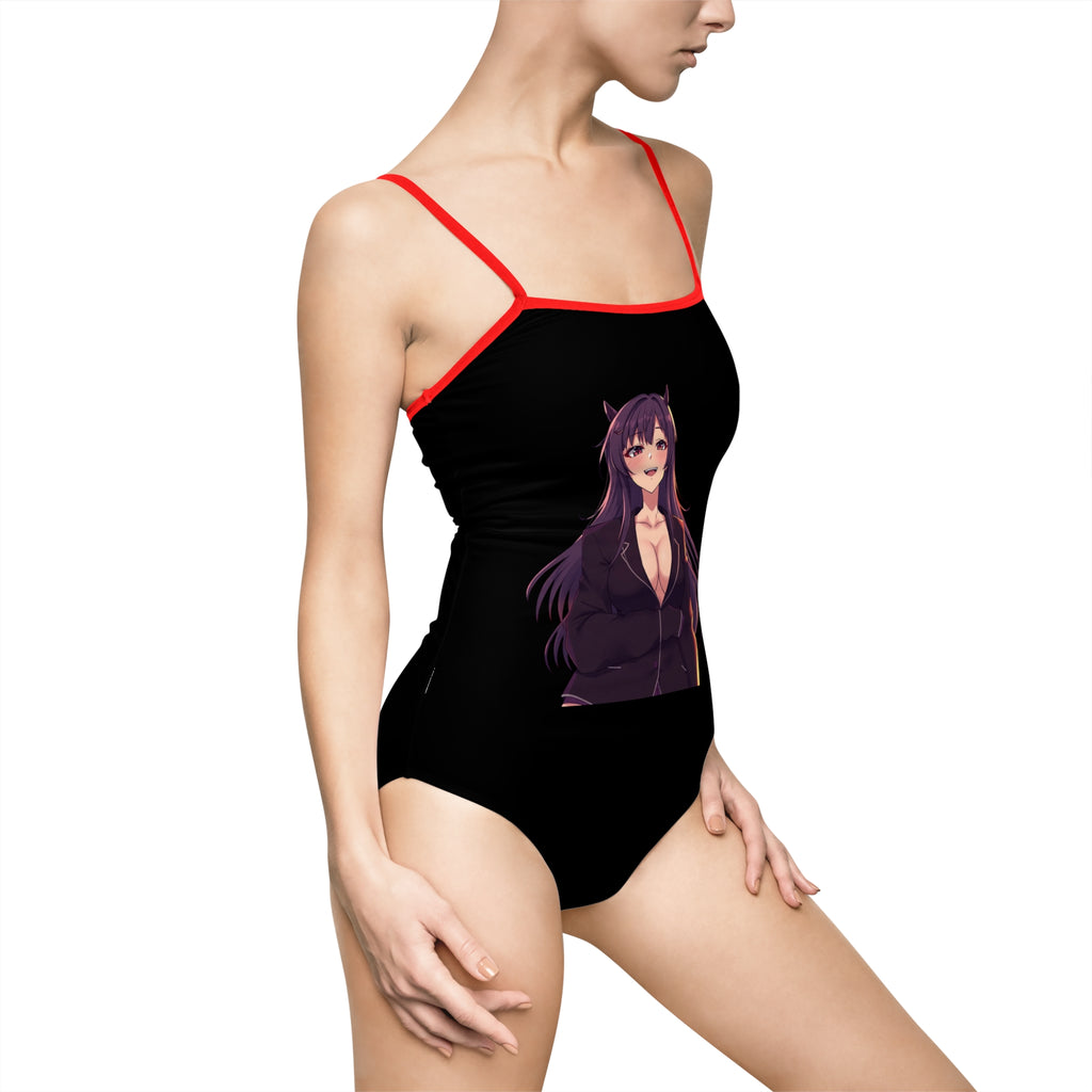 Anime-Inspired Women's One-Piece Swimsuit, Cute Bathing Suit, Summer Beachwear, Stylish Swimwear, Gift for Anime Lovers