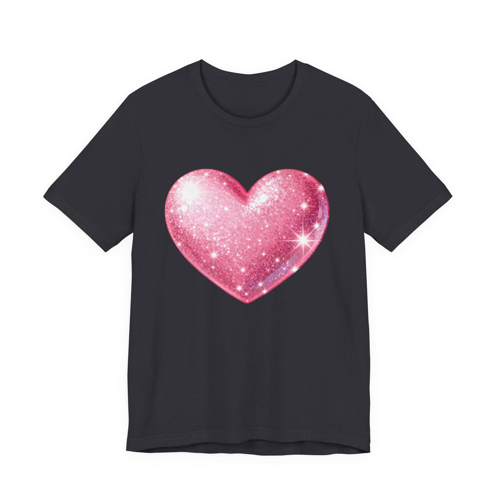 Cute Heart Graphic Unisex Tee, Casual Shirt, Valentine's Gift, Summer Wear, Heart T-Shirt, Everyday Fashion