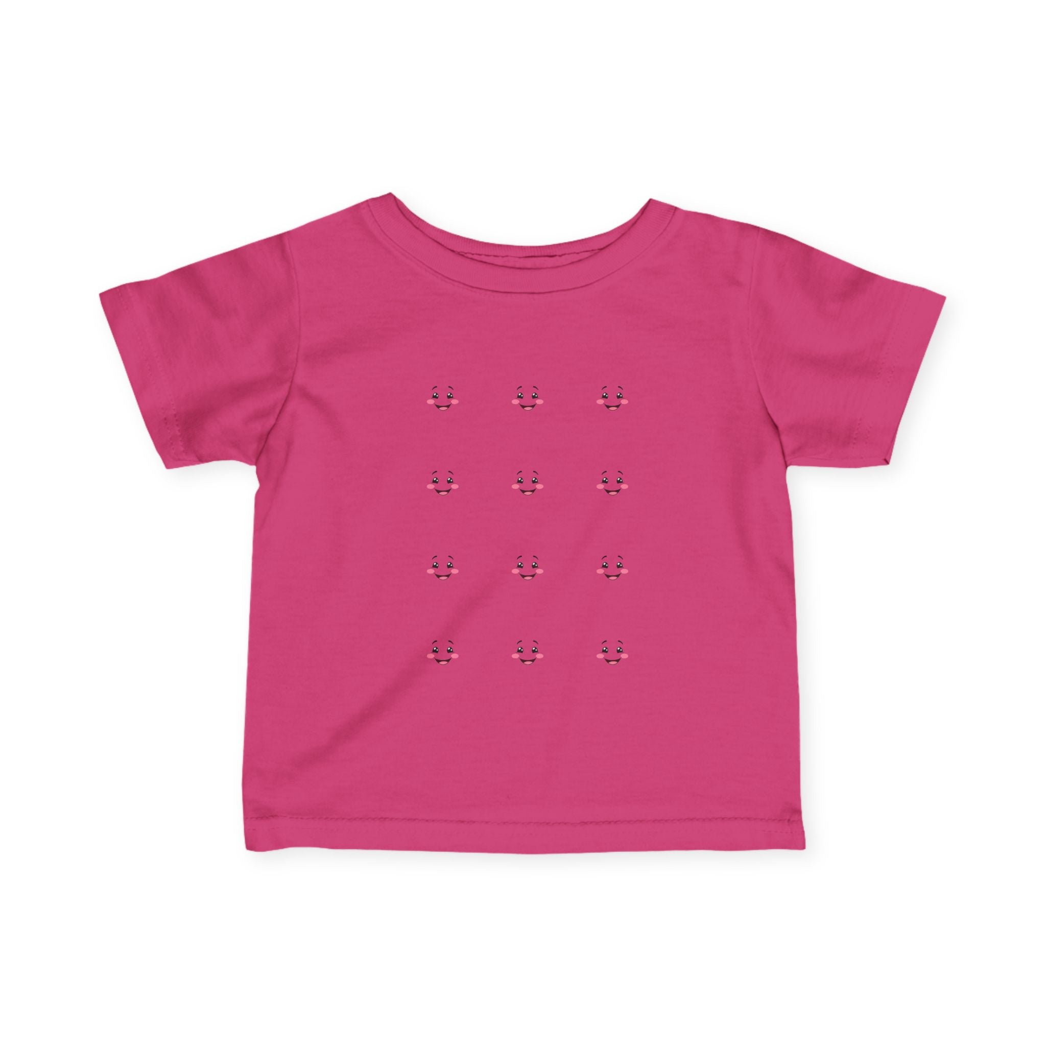 Happy Faces Infant Tee - Cute Baby Shirt, Toddler Birthday Gift, Baby Shower Apparel, Kids Casual Wear, Summer Outfit