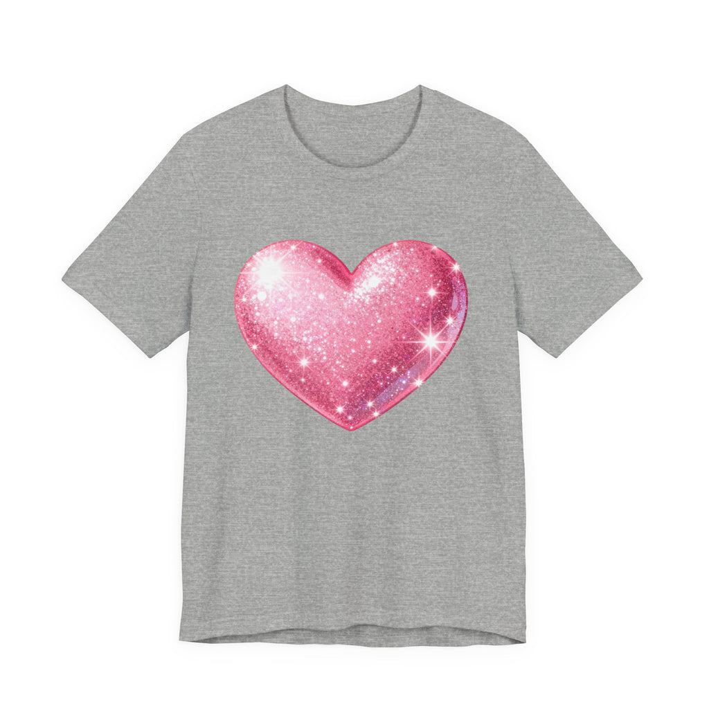 Cute Heart Graphic Unisex Tee, Casual Shirt, Valentine's Gift, Summer Wear, Heart T-Shirt, Everyday Fashion