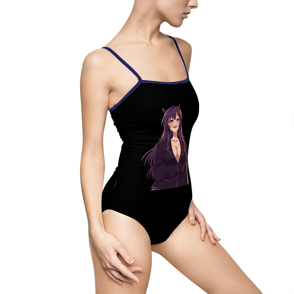 Anime-Inspired Women's One-Piece Swimsuit, Cute Bathing Suit, Summer Beachwear, Stylish Swimwear, Gift for Anime Lovers