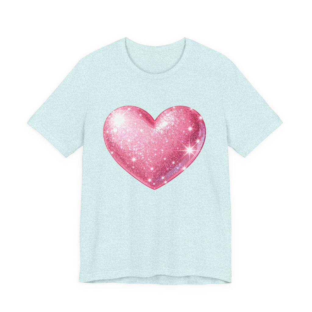 Cute Heart Graphic Unisex Tee, Casual Shirt, Valentine's Gift, Summer Wear, Heart T-Shirt, Everyday Fashion