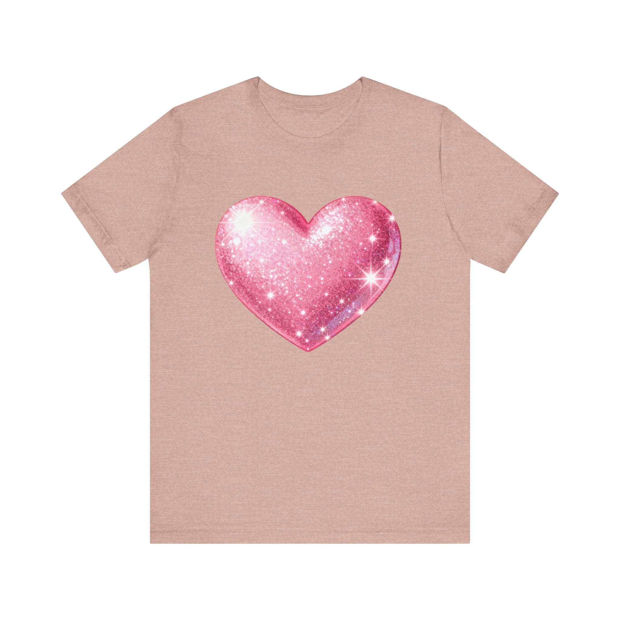 Cute Heart Graphic Unisex Tee, Casual Shirt, Valentine's Gift, Summer Wear, Heart T-Shirt, Everyday Fashion