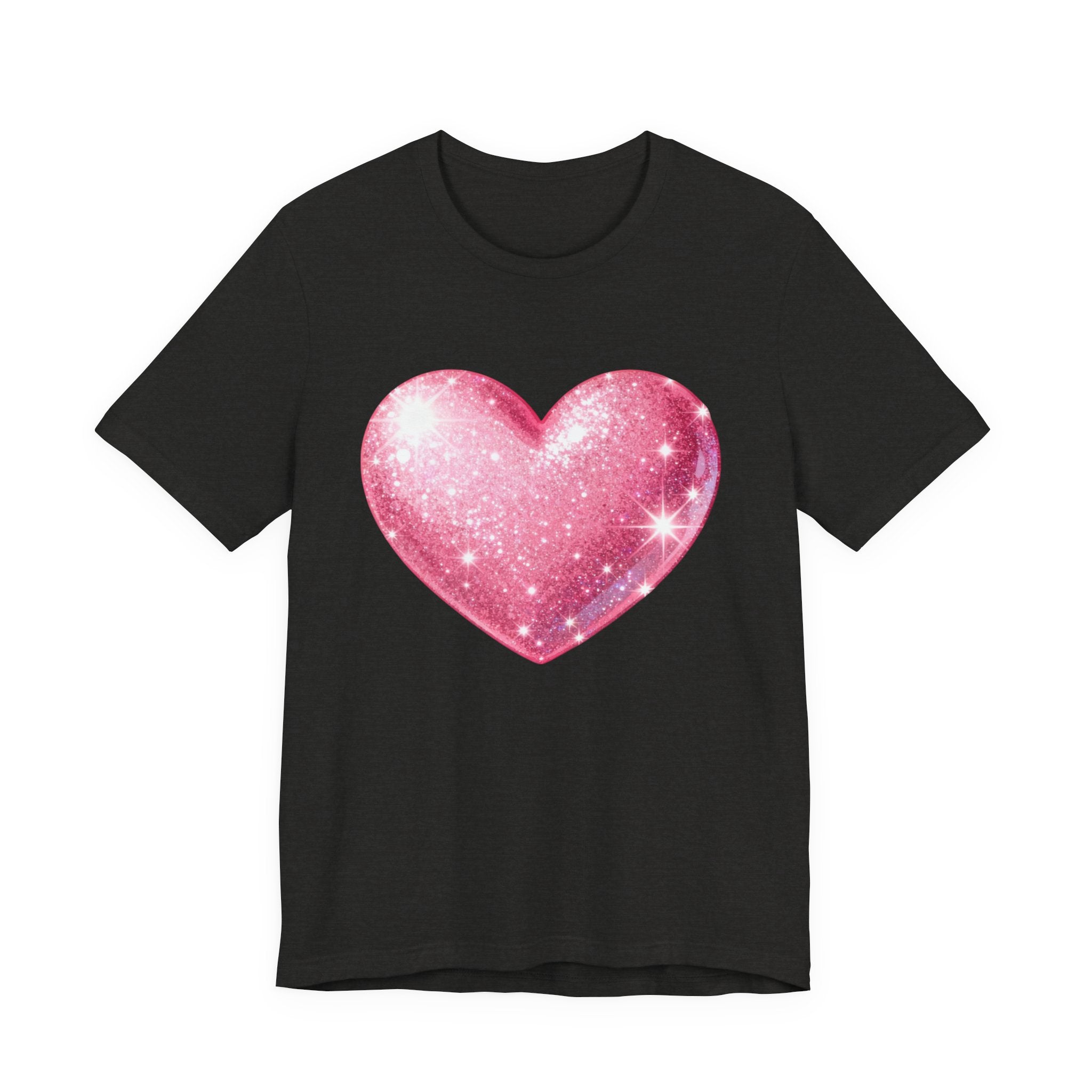 Cute Heart Graphic Unisex Tee, Casual Shirt, Valentine's Gift, Summer Wear, Heart T-Shirt, Everyday Fashion