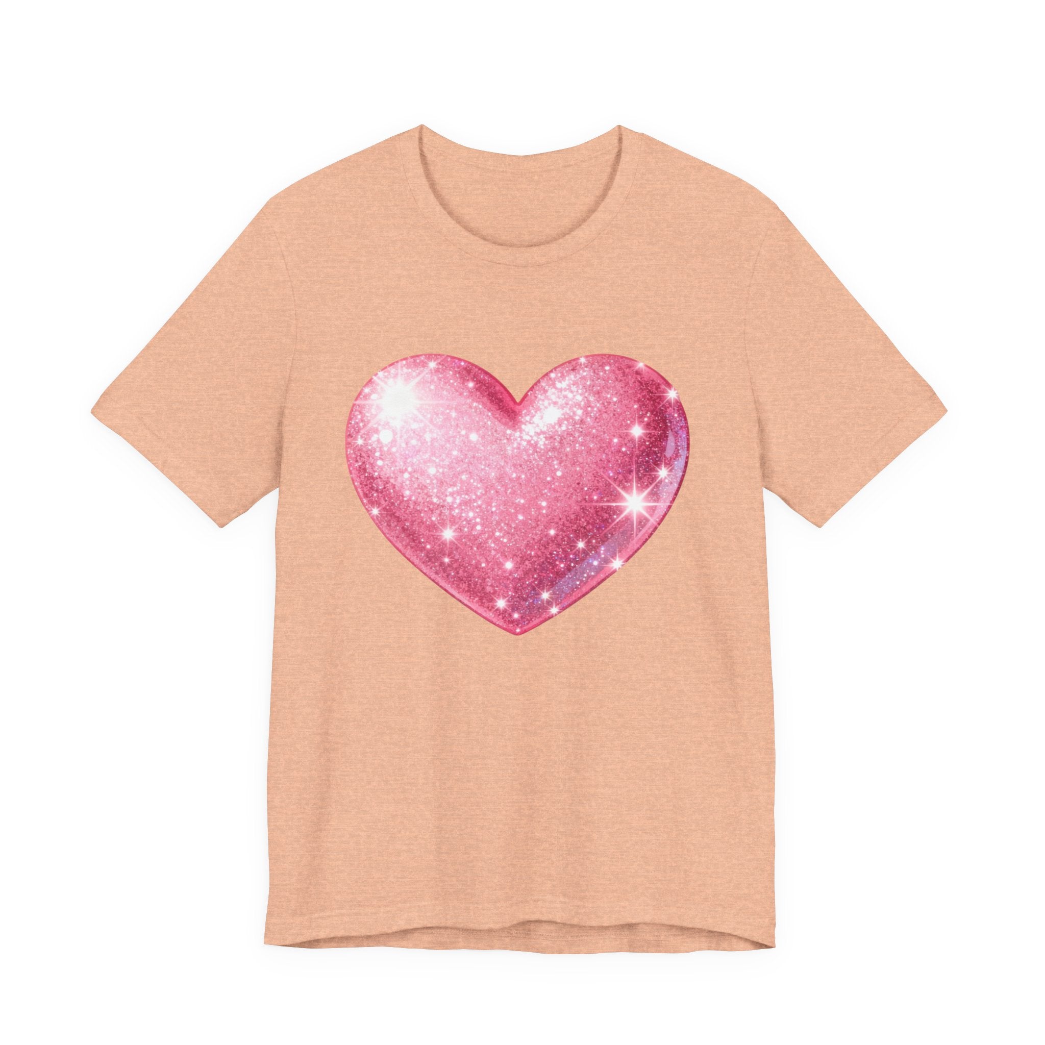 Cute Heart Graphic Unisex Tee, Casual Shirt, Valentine's Gift, Summer Wear, Heart T-Shirt, Everyday Fashion