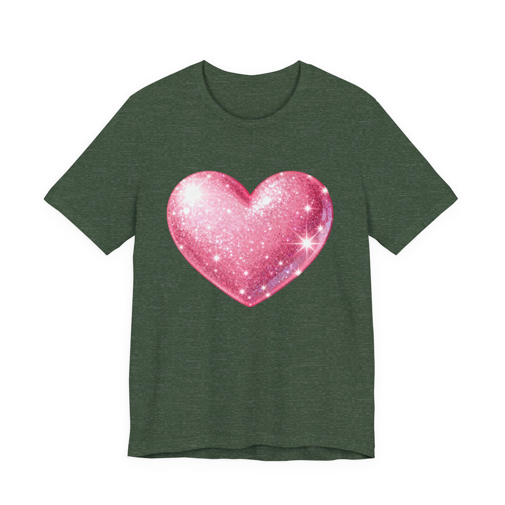 Cute Heart Graphic Unisex Tee, Casual Shirt, Valentine's Gift, Summer Wear, Heart T-Shirt, Everyday Fashion