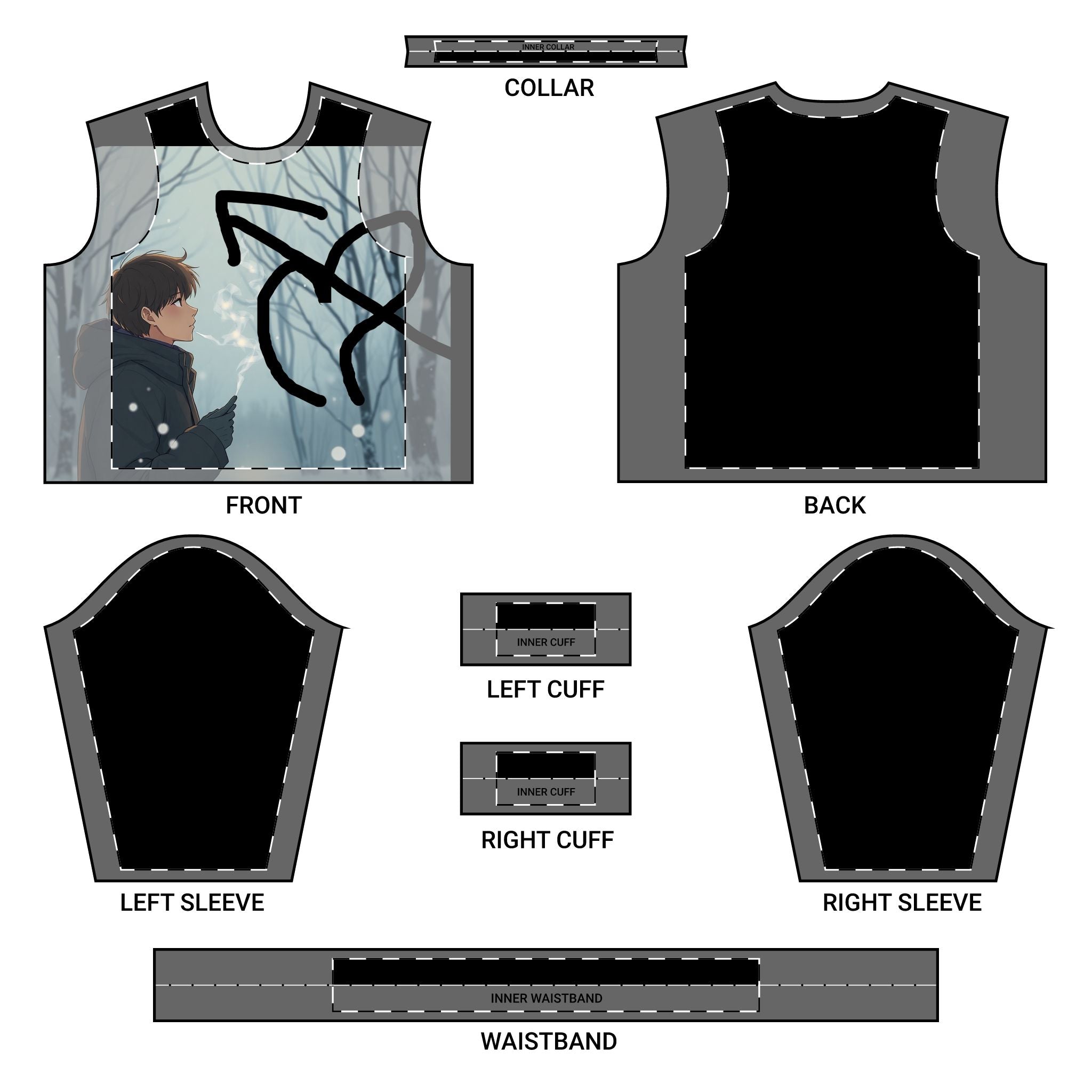 Cozy Nature-Themed Crewneck Sweatshirt for Men, Perfect for Fall, Outdoor Adventures, Gift for Nature Lovers, Graphic Campfire Apparel