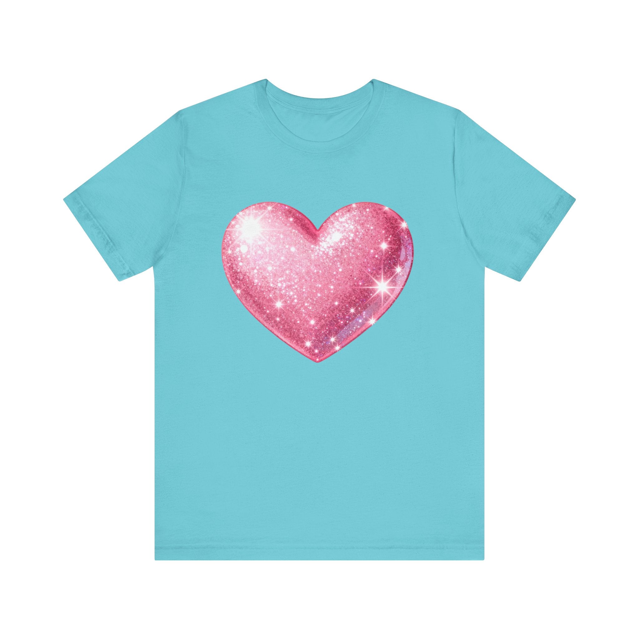 Cute Heart Graphic Unisex Tee, Casual Shirt, Valentine's Gift, Summer Wear, Heart T-Shirt, Everyday Fashion
