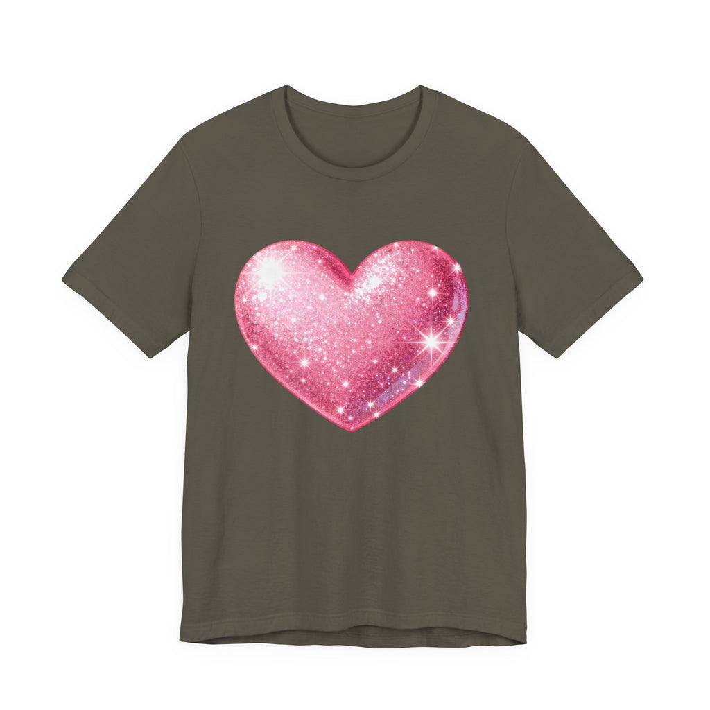 Cute Heart Graphic Unisex Tee, Casual Shirt, Valentine's Gift, Summer Wear, Heart T-Shirt, Everyday Fashion