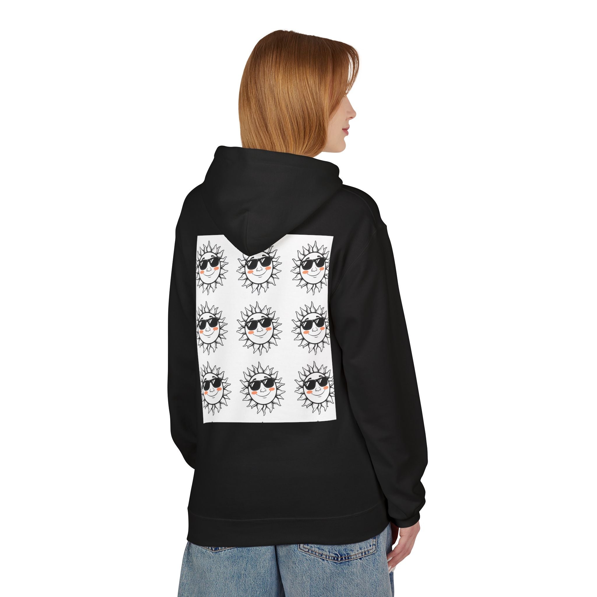 Chic Graphic Hoodie with Eye Motif, Cozy Streetwear, Perfect for Everyday Wear, Unique Gift for Fashion Lovers, Ideal for Casual Outings